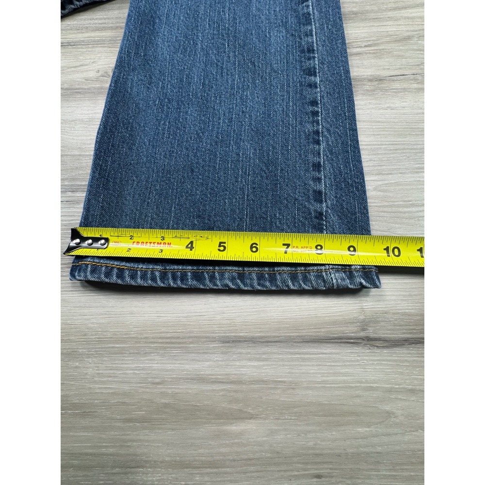 Levis 515 Bootcut Jeans WMNS 14L Blue Medium Wash Mid Rise Stretch Denim 14 Long - Picture 12 of 15